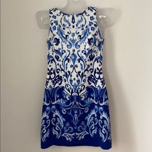 Lauren by Ralph Lauren Blue White Dress Size 8